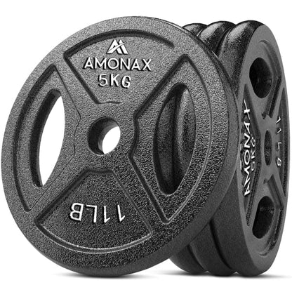 Cast Iron Standard Weight Plates – 1 Inch Set
