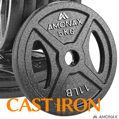Cast Iron Standard Weight Plates – 1 Inch Set