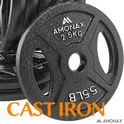 Cast Iron Standard Weight Plates – 1 Inch Set