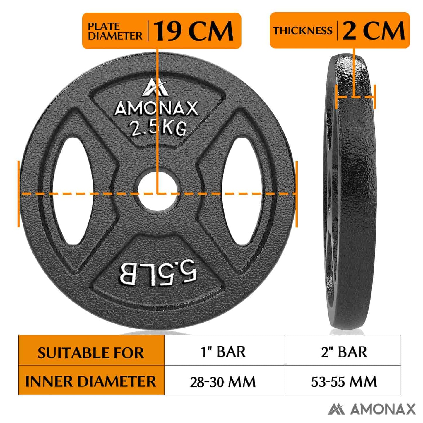 Olympic Barbell Weight Set – 2 Inch Plates