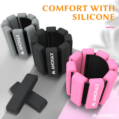 Adjustable Wrist Weights for Yoga, Walking & Home Workout - – 1lb/2lb Pair