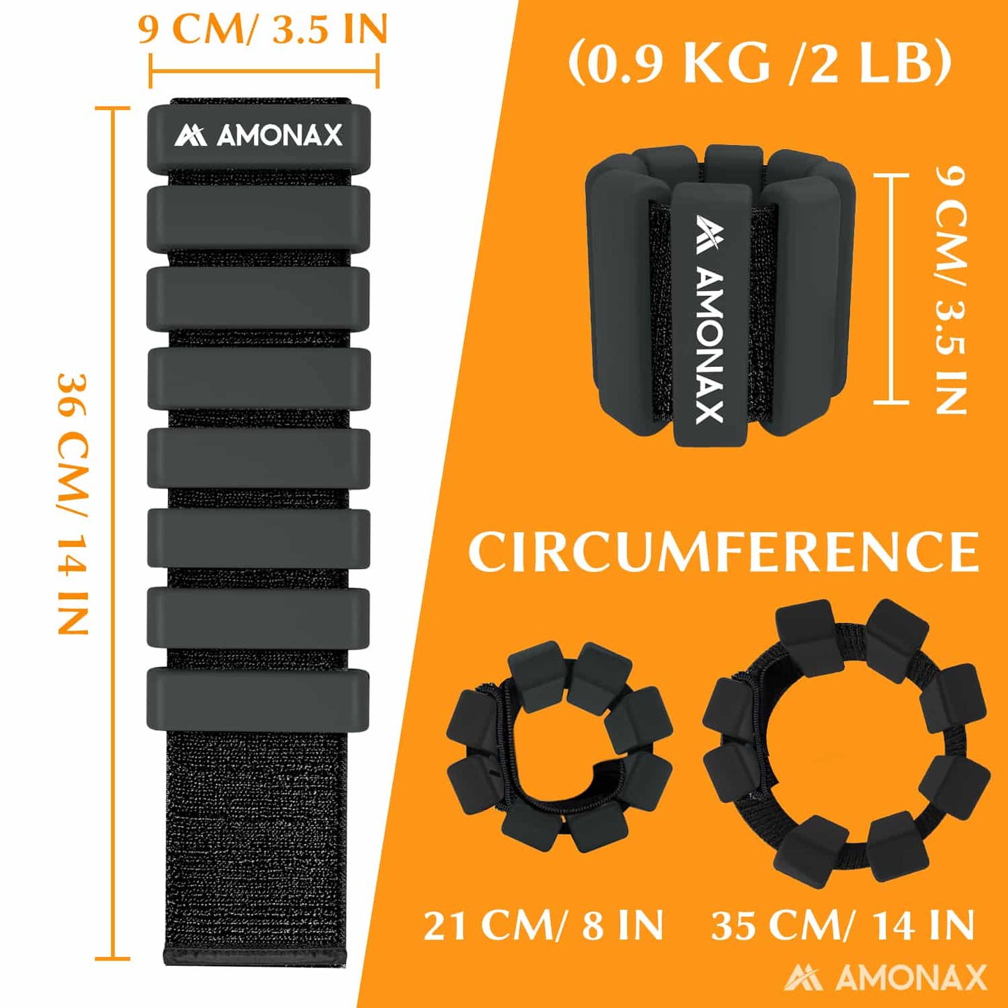 Adjustable Wrist Weights for Yoga, Walking & Home Workout - – 1lb/2lb Pair