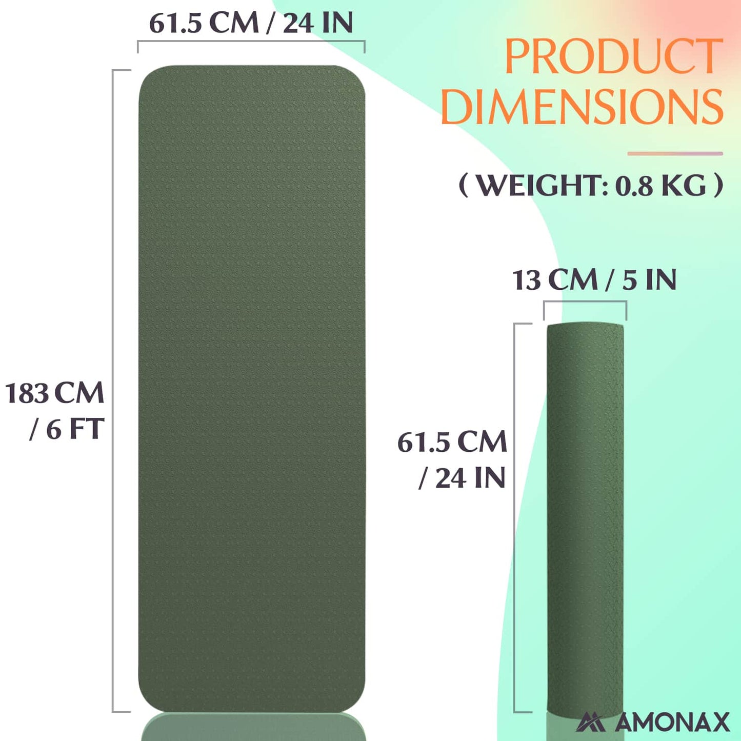 Non-Slip Yoga Mat for Home & Studio Workouts