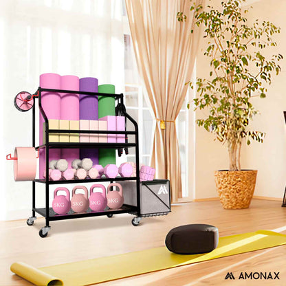 Home Gym Storage Rack – Multi-Tier Equipment Organizer