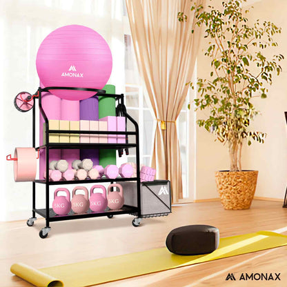 Home Gym Storage Rack – Multi-Tier Equipment Organizer