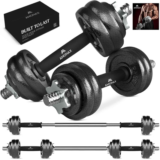 Cast Iron Adjustable Dumbbell Set for Home Gym (15–50kg)