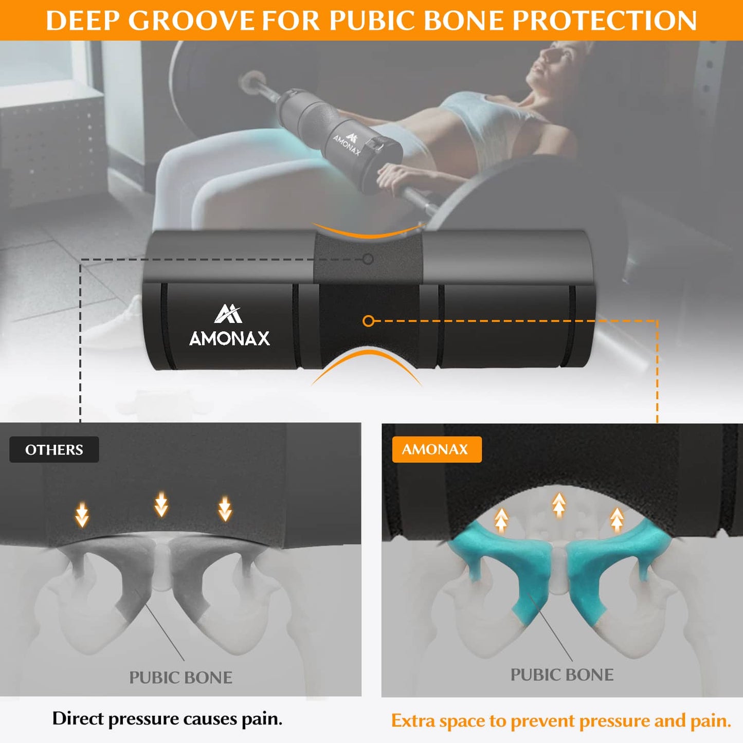 Groove Barbell Pad – Cushion for Squats & Hip Thrusts