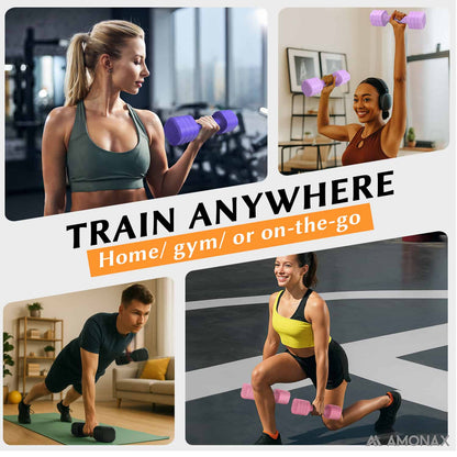 Adjustable Dumbbell Set – 4-in-1 Quick-Release (2.3kg ×2)