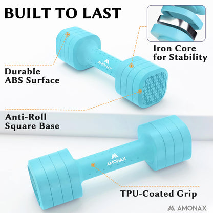 Adjustable Dumbbell Set – 4-in-1 Quick-Release (2.3kg ×2)