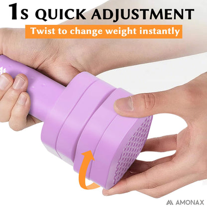 Adjustable Dumbbell Set – 4-in-1 Quick-Release (2.3kg ×2)