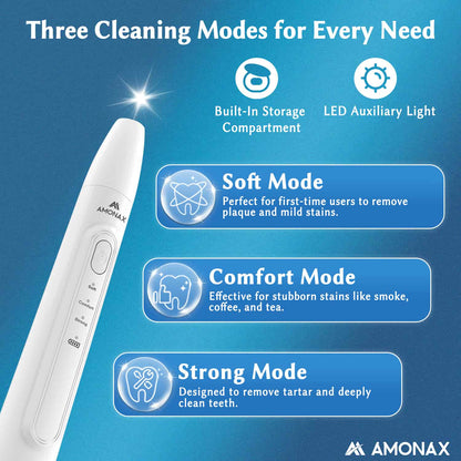 Ultrasonic Plaque Remover – Dental Cleaning Tool for Teeth & Retainers at Home