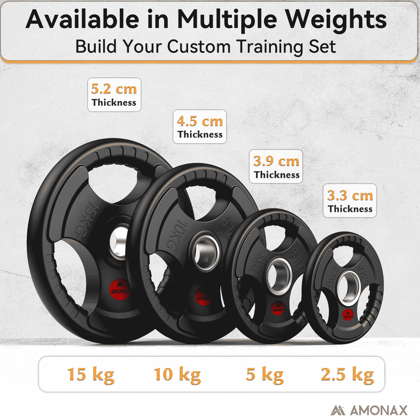 Olympic Rubber Weight Plates – Training Plates Set