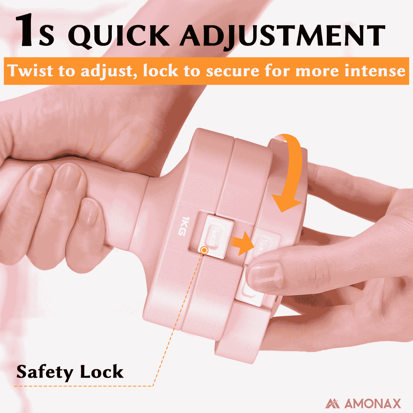 Adjustable Dumbbell Set – 5-in-1 Quick-Release (5kg ×2)