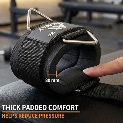 3-in-1 Gym Straps for Lifting, Cable Machines & Leg Workouts