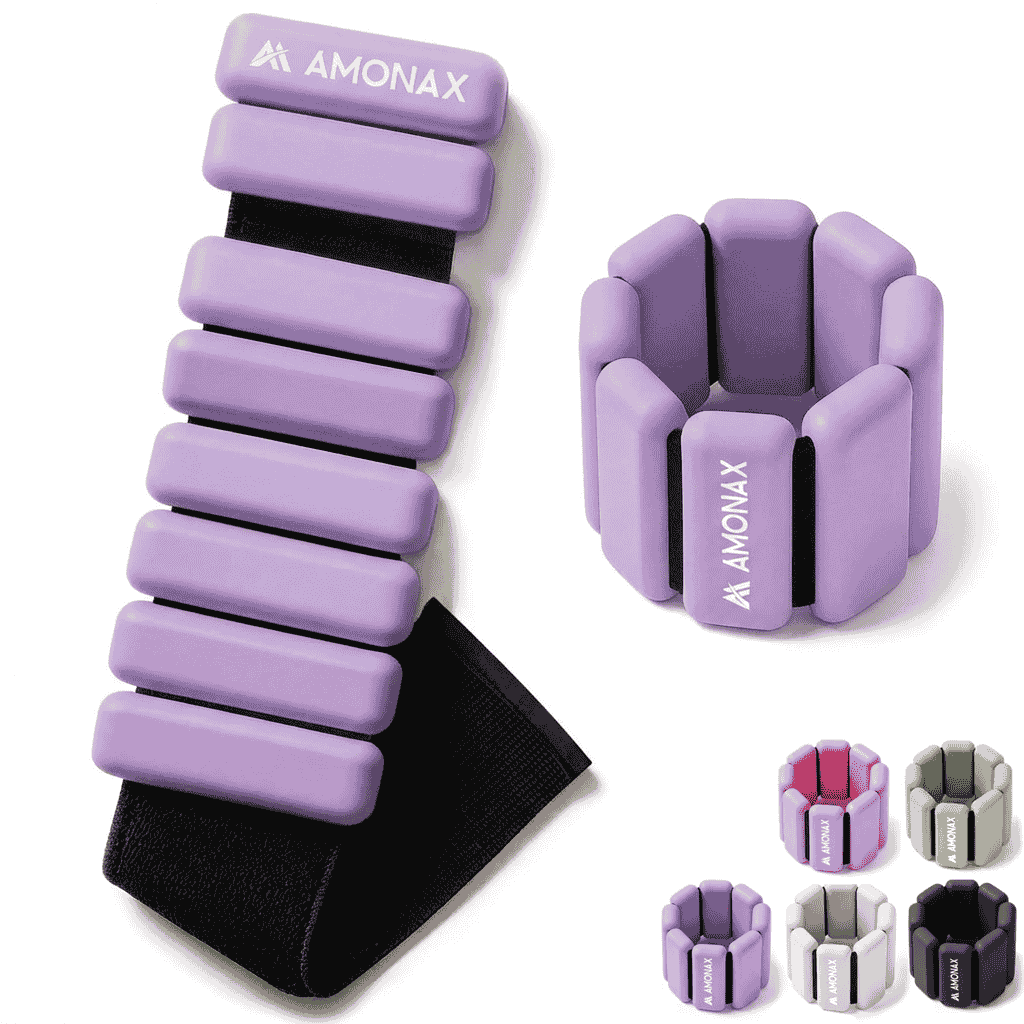 Adjustable Wrist Weights for Yoga, Walking & Home Workout - – 1lb/2lb Pair