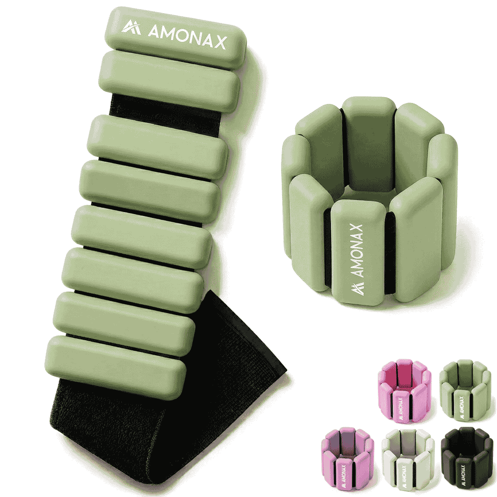 Adjustable Wrist Weights for Yoga, Walking & Home Workout - – 1lb/2lb Pair