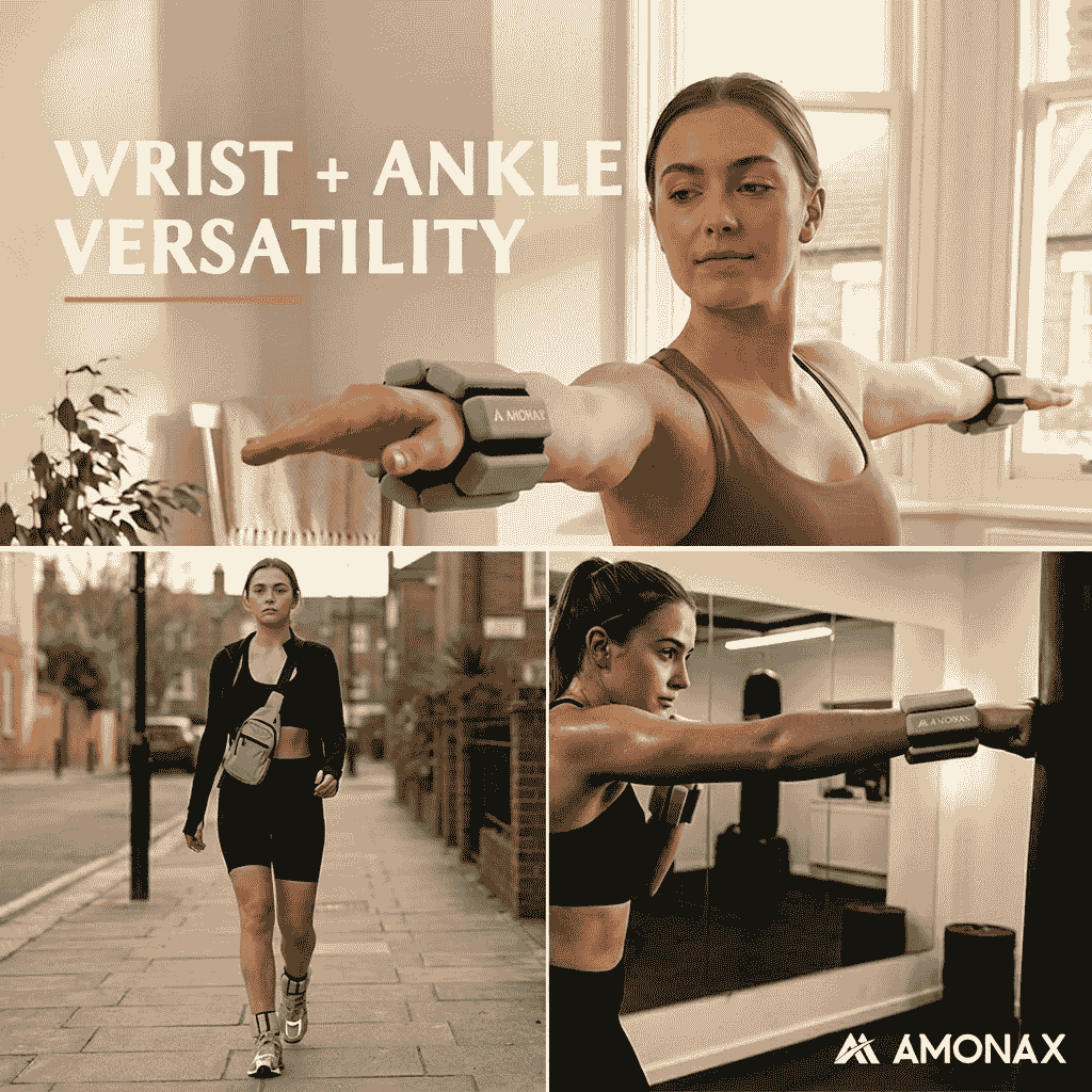 Adjustable Wrist Weights for Yoga, Walking & Home Workout - – 1lb/2lb Pair