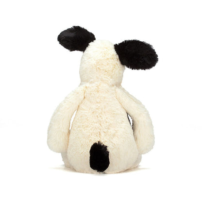 Jellycat Bashful Cream and Black Puppy