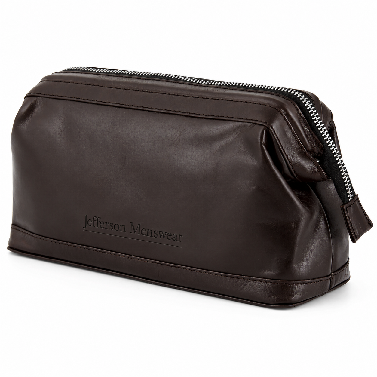Jefferson Menswear Leather Wash Bag
