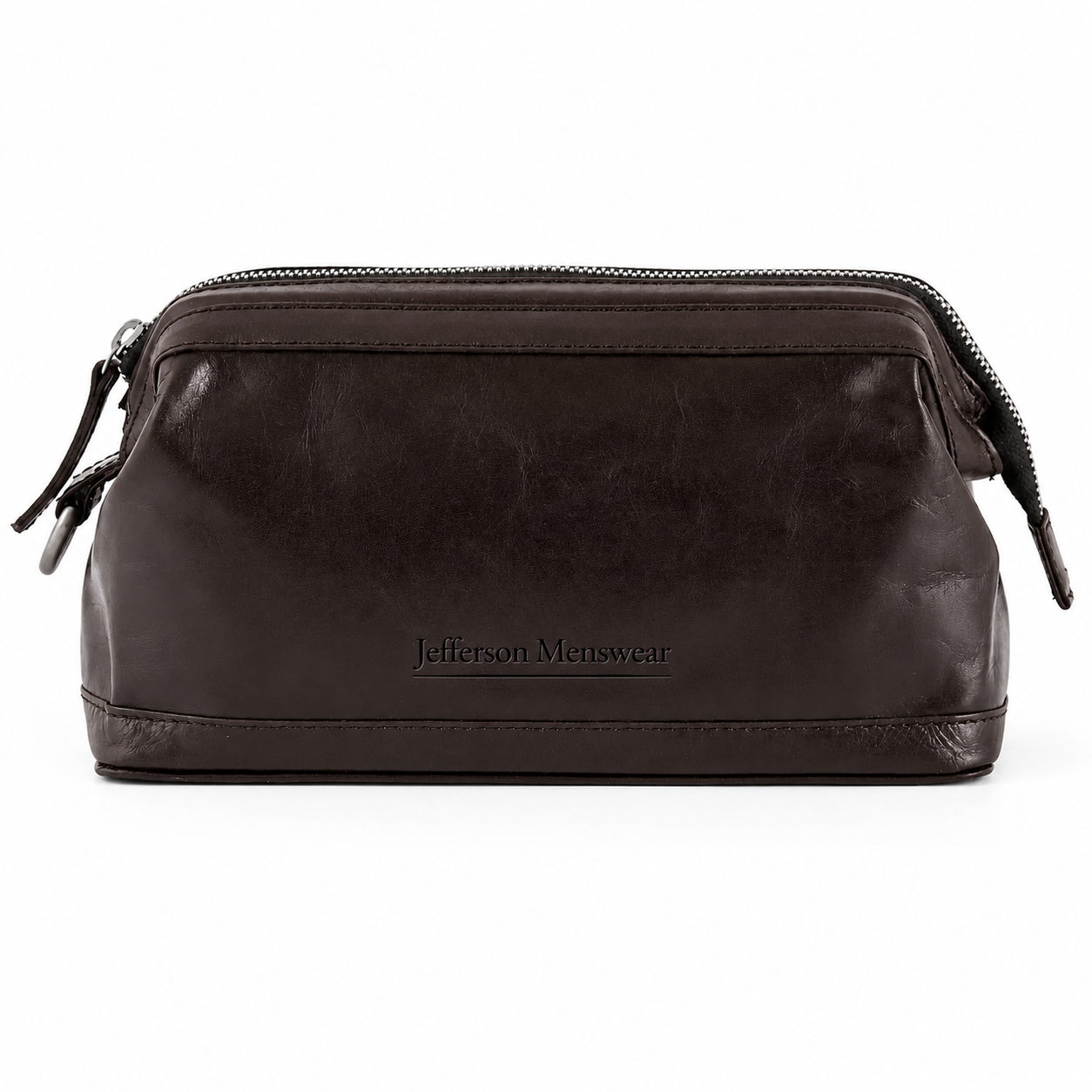 Jefferson Menswear Leather Wash Bag