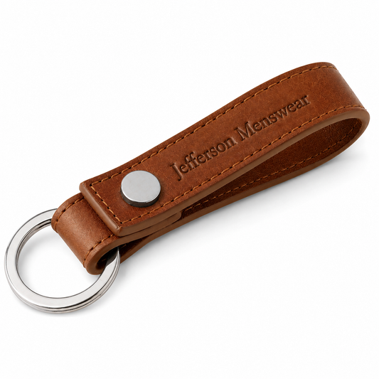 Jefferson Menswear Leather Keyring