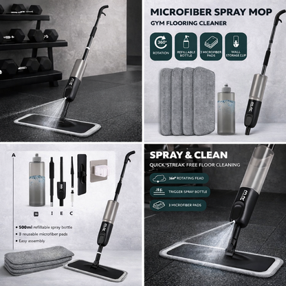 Microfibre Spray Mop Gym Flooring Cleaner
