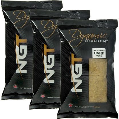 3x NGT Dynamic Carp Groundbait 900g Bags