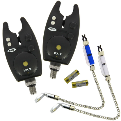 NGT Twin VX2 Bite Alarm Set With Indicators
