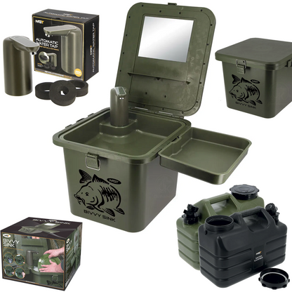 NGT Bivvy Sink + Tap Combo