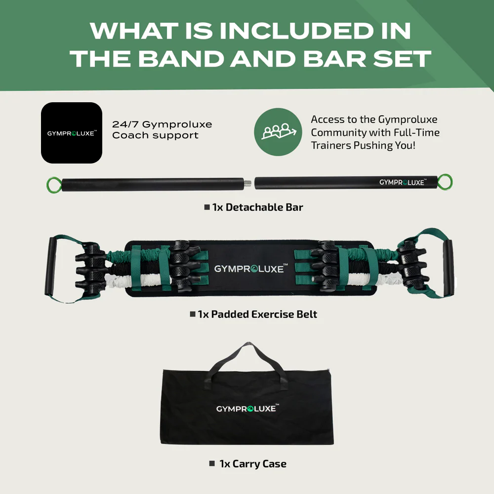 Resistance Band and Bar Set