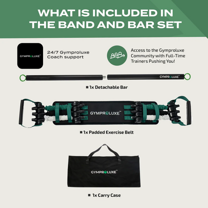 Resistance Band and Bar Set