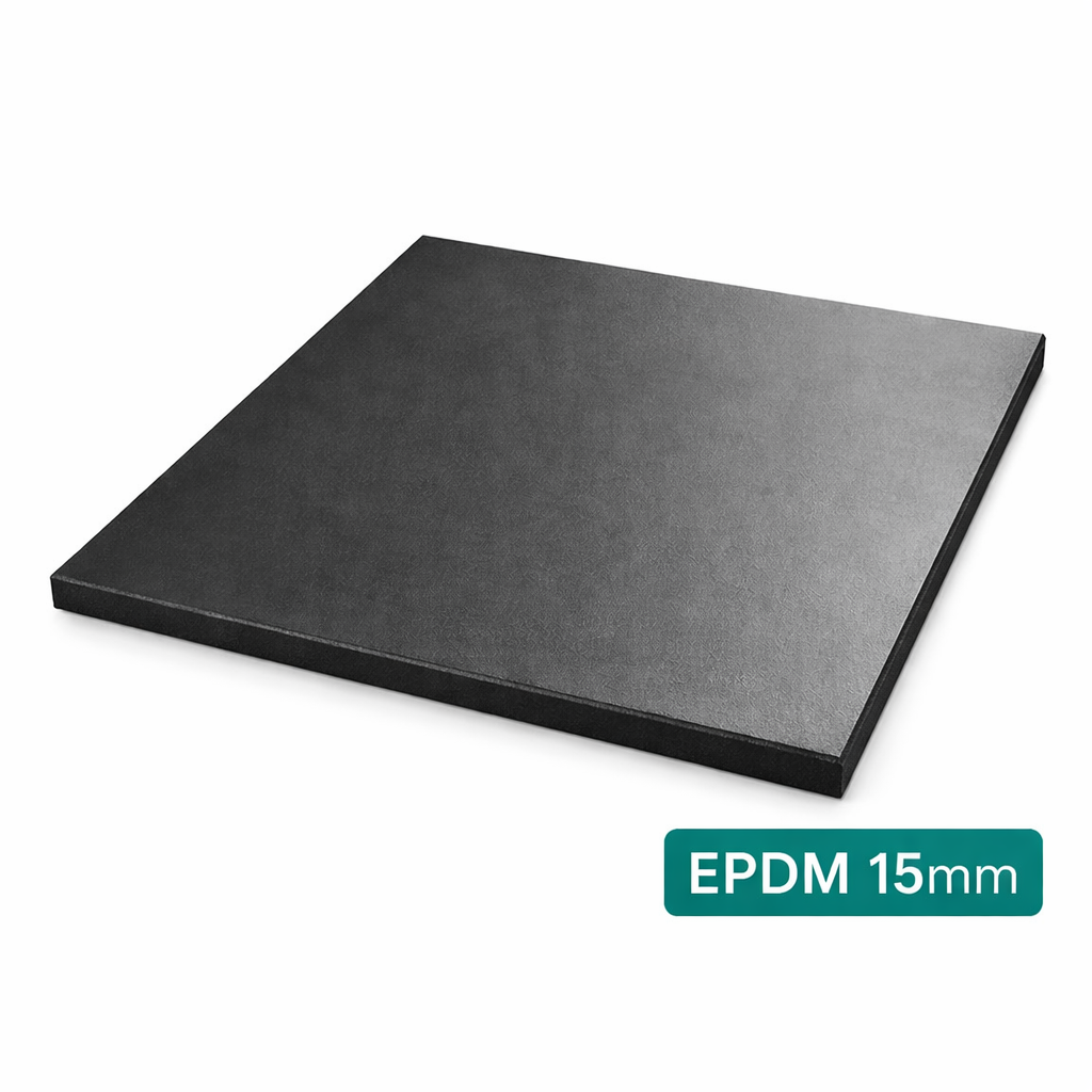 EPDM 15mm Rubber Gym Flooring 1x1m