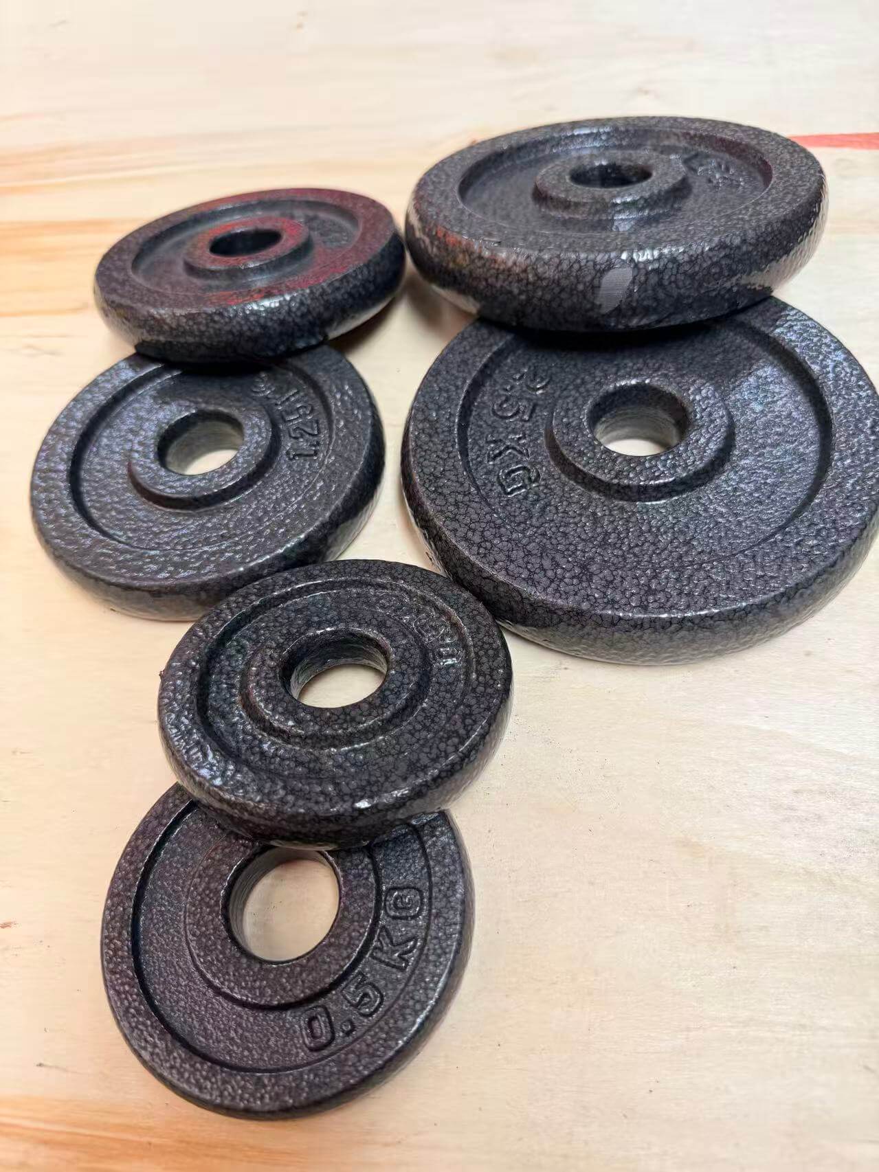 Refurbished 1 Inch Dumbbell Weight Plates Set (2.5KG x 4)