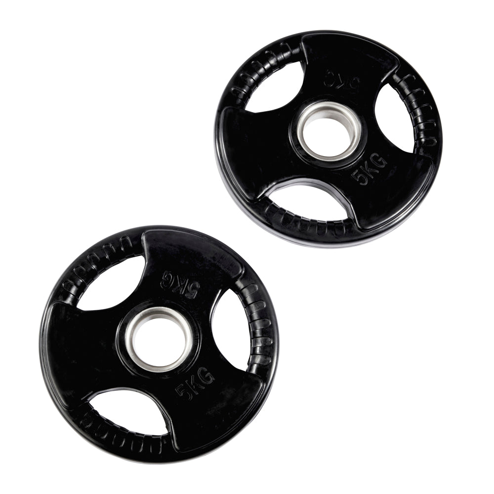 Olympic EZ Curl Bar & Tri-Grip Plates Bundle