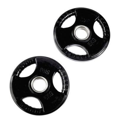 Olympic EZ Curl Bar & Tri-Grip Plates Bundle