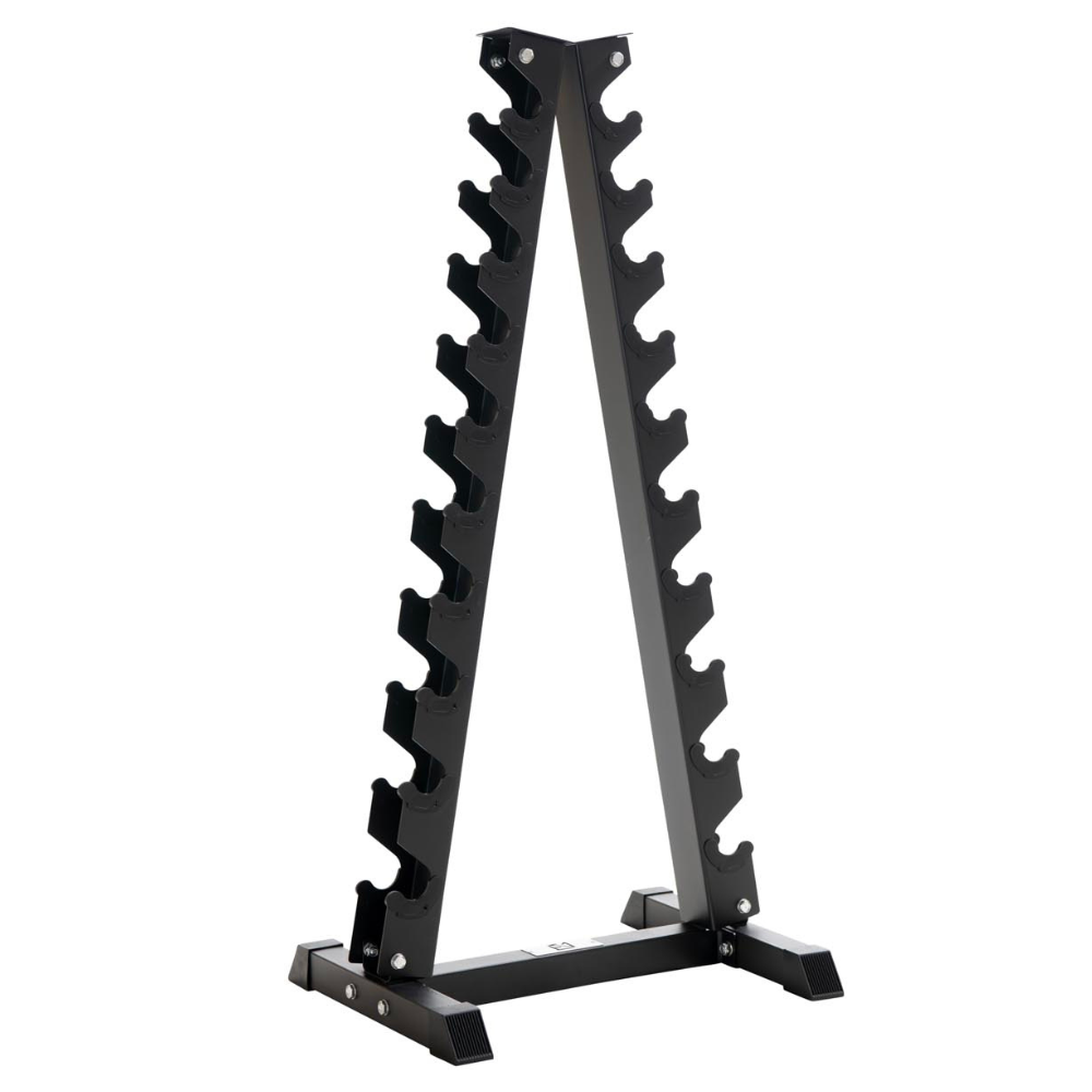 10-Tier Vertical Dumbbell Storage Rack