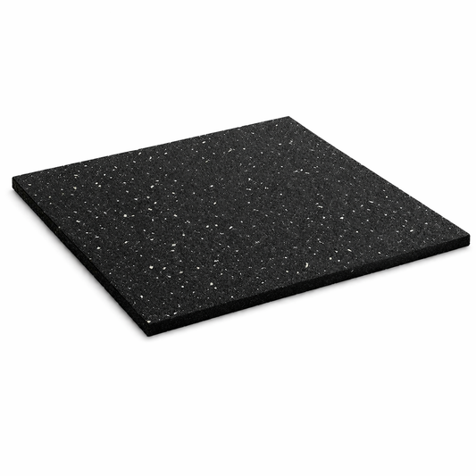 White Fleck Rubber Gym Flooring Mats 1m2