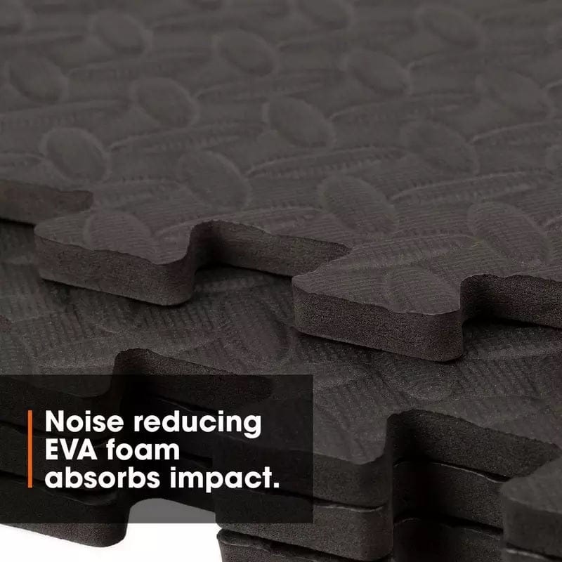 Gym Flooring Foam Mats - Interlocking Exercise Mats, EVA Floor Tiles, Non-slip