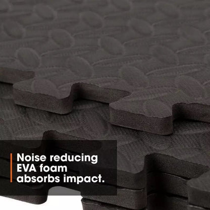 Gym Flooring Foam Mats - Interlocking Exercise Mats, EVA Floor Tiles, Non-slip