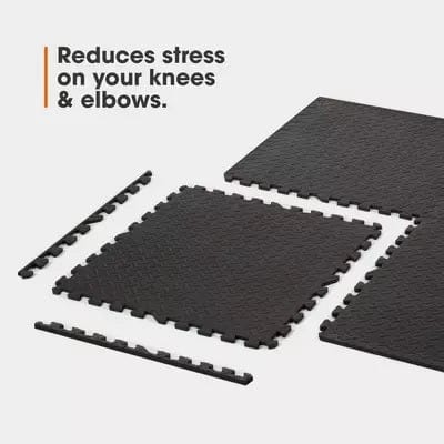 Gym Flooring Foam Mats - Interlocking Exercise Mats, EVA Floor Tiles, Non-slip