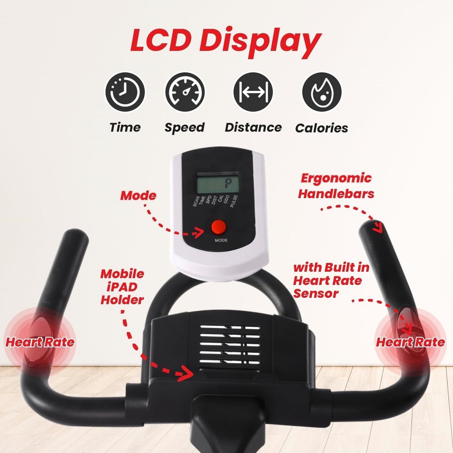 Indoor Spin Exercise Bike – Adjustable Resistance and Performance Monitoring