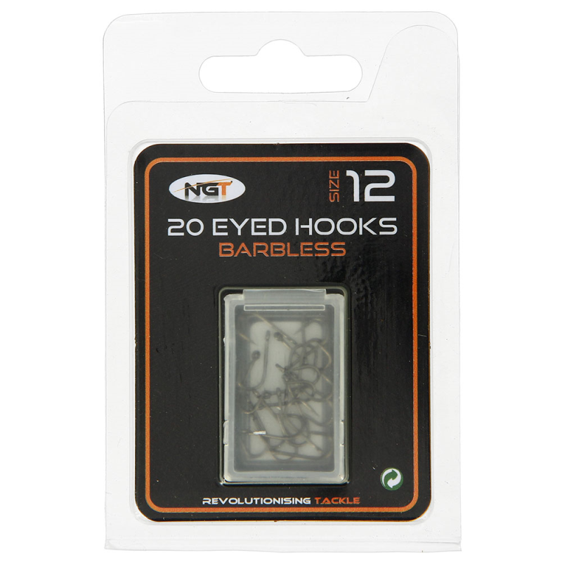 NGT Barbless Eyed Hooks