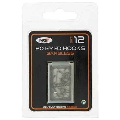 NGT Barbless Eyed Hooks