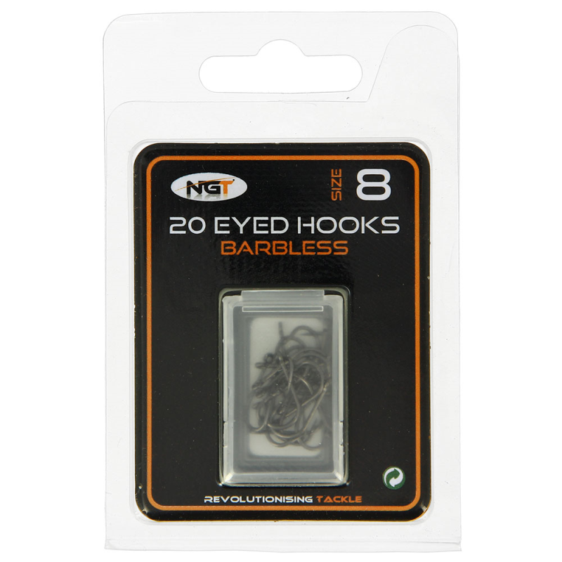 NGT Barbless Eyed Hooks