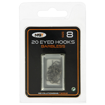 NGT Barbless Eyed Hooks