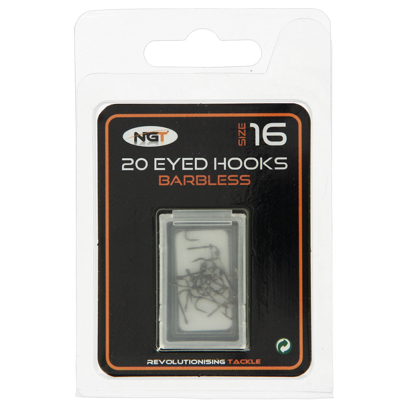 NGT Barbless Eyed Hooks