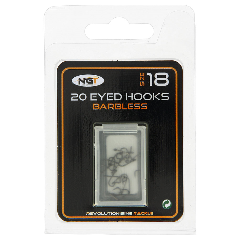 NGT Barbless Eyed Hooks