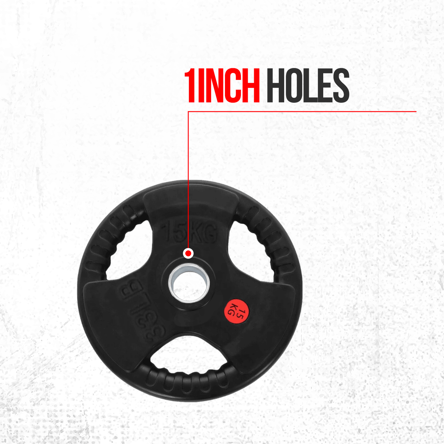 Strongway 1 Inch (1"/25mm) Tri-Grip Weight Plates