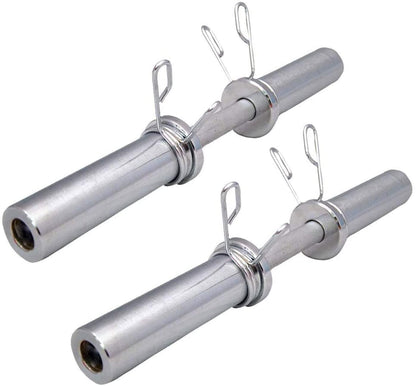 Strongway 2" Olympic Dumbbell Barbell Set Pair with Spring Collars