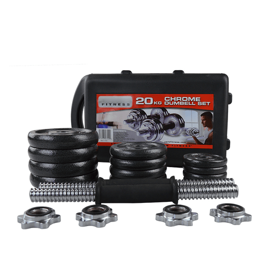 Strongway 20KG Chrome Dumbbells Adjustable Weight Set